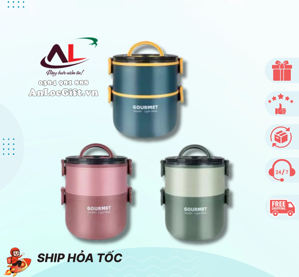 Quà tặng 200k: Thố Đựng Cơm Giữ Nhiệt