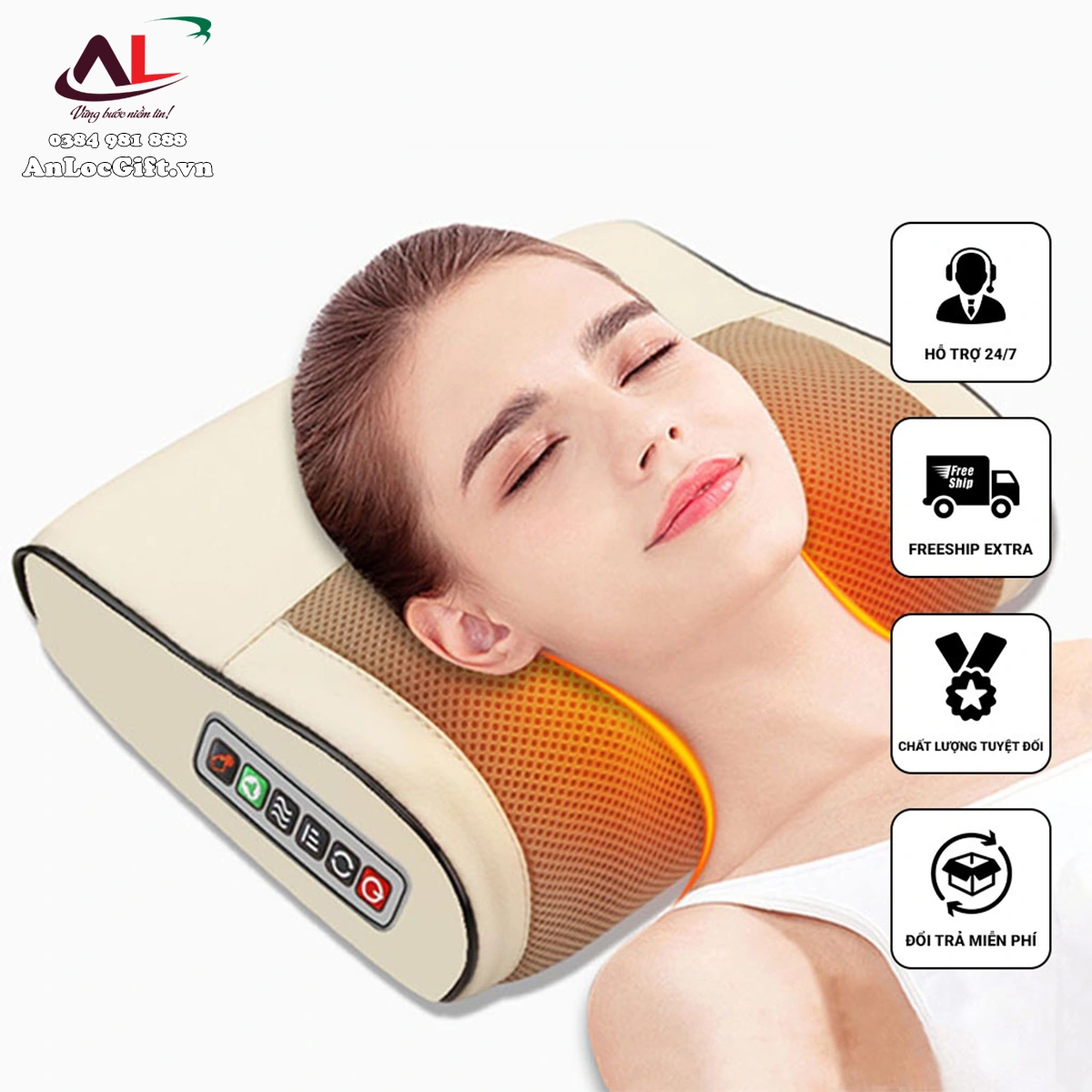 Quà tặng 27/2 - Gối Massage cổ