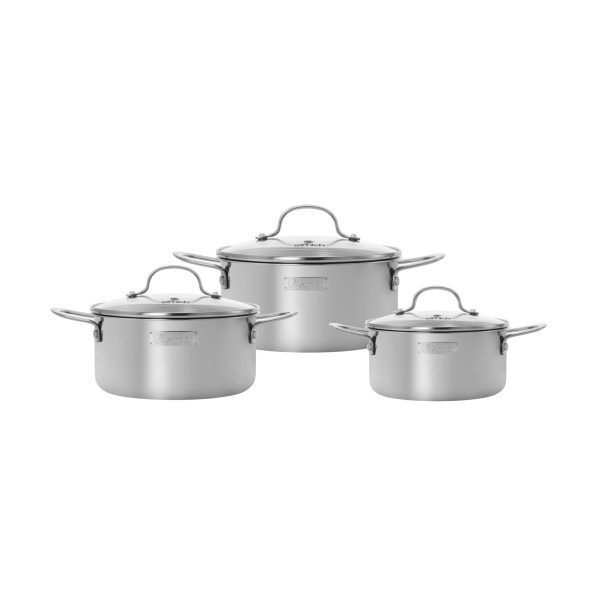 Bộ nồi inox nguyên khối Elmich Trimax classic EL-2136OL01 size 18, 20, 22cm