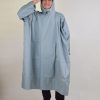 Áo mưa cánh dơi vải dù 175T (Xám nhạt)