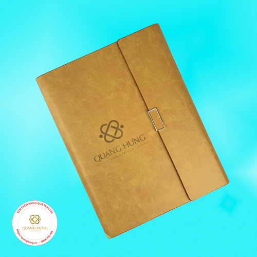 Sổ da in logo mẫu 08