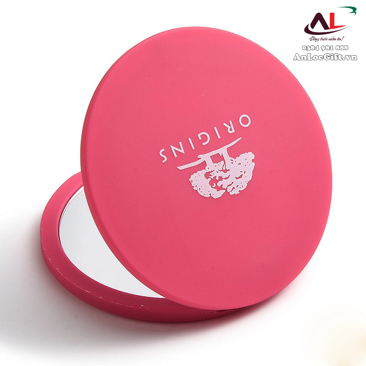 Quà tặng 10k: gương bỏ túi in logo