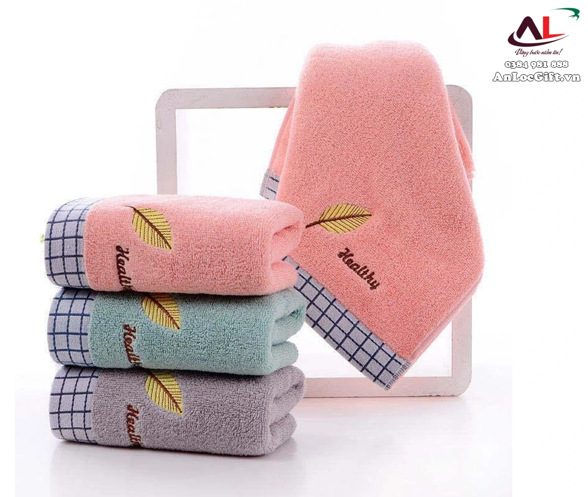Quà tặng doanh nghiệp 50k - khăn mặt cotton