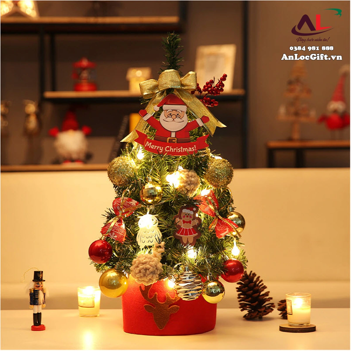 Cây Thông Noel Mini Để Bàn
