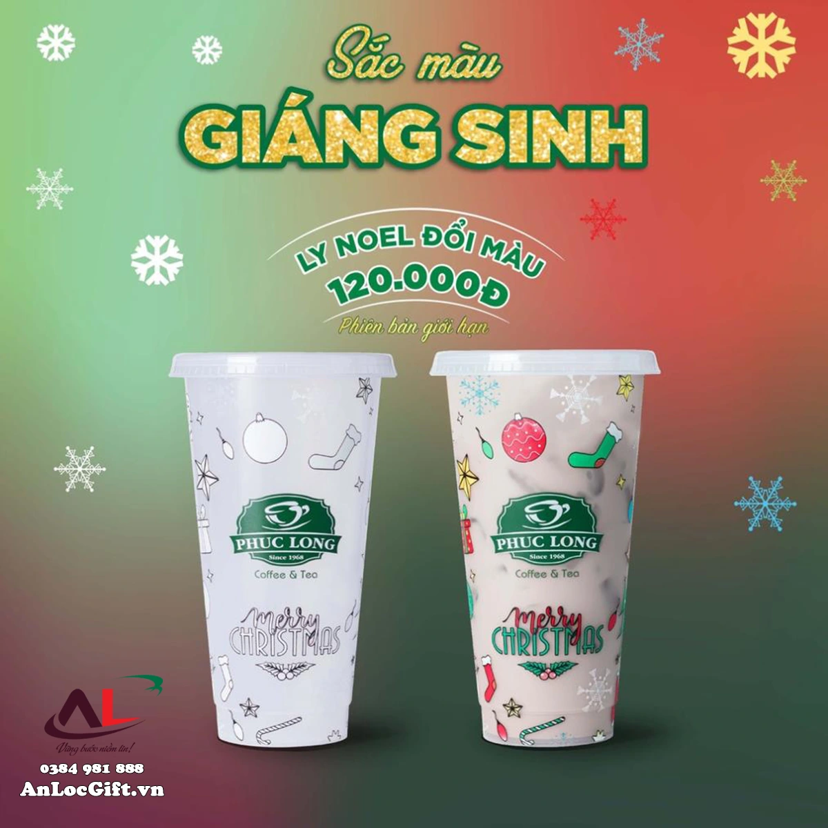 Cốc Đổi Màu giáng sinh