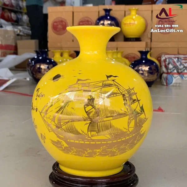 Bình hoa In hình - Mẫu 03